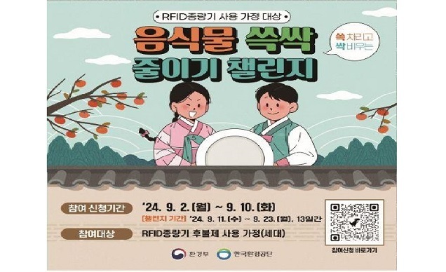 추석 음식물쓰레기 줄이고 ‘1만 원 상품권’도 받고~ 추석 음식물쓰레기 줄이고 ‘1만 원 상품권’도 받고~