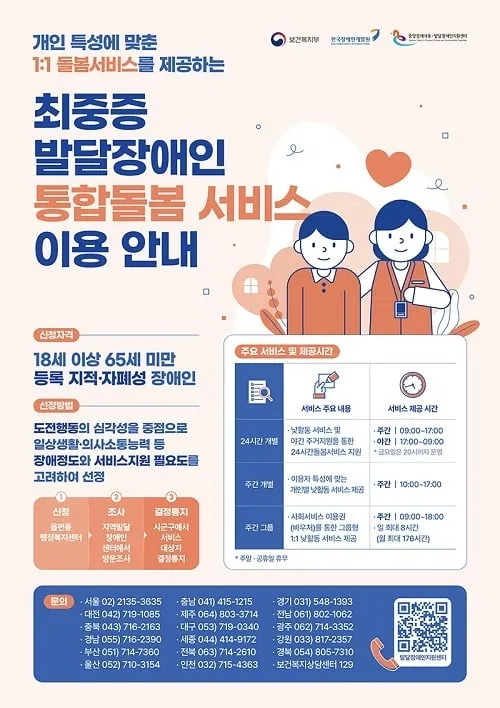 최중증 발달장애인 통합돌봄 서비스 11일부터 순차 개시 최중증 발달장애인 통합돌봄 서비스 11일부터 순차 개시