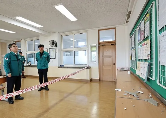 부안 지진피해 시설물 위험도 평가…현재까지 붕괴우려 없어 부안 지진피해 시설물 위험도 평가…현재까지 붕괴우려 없어